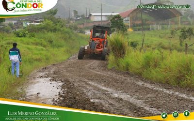 SE REALIZAN TRABAJOS DE MANTENIMIENTO VIAL DE NANGUIPA ALTO.