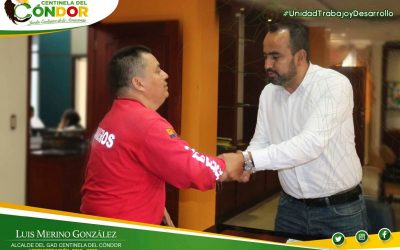 GAD CENTINELA DEL CÓNDOR FIRMA CONVENIO CON EL CUERPO DE BOMBEROS.