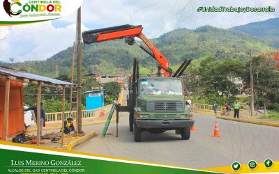 TRABAJOS DE REPOTENCIACIÓN A LUZ LED DEL PUENTE CARROZABLE DOBLE VÍA AL INGRESO A ZUMBI.