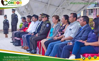 MINUTO CÍVICO REALIZADO POR LA UNIDAD DE POLICÍA NACIONAL DISTRITO PAQUISHA-ZUMBI.