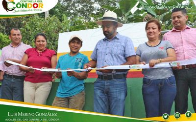 GAD DE CENTINELA DEL CÓNDOR HIZO LA ENTREGA DEL SISTEMA DE AGUA PARA EL BARRIO NUEVO MACARA.