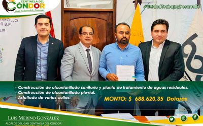 FIRMA DE CONVENIO PARA EL PROYECTO DE LA CABECERA PARROQUIAL TRIUNFO – DORADO.