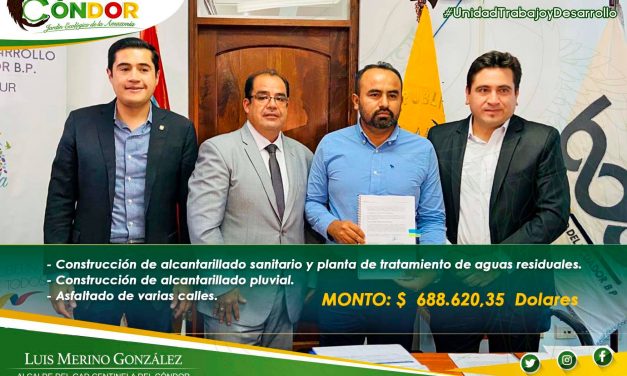 FIRMA DE CONVENIO PARA EL PROYECTO DE LA CABECERA PARROQUIAL TRIUNFO – DORADO.