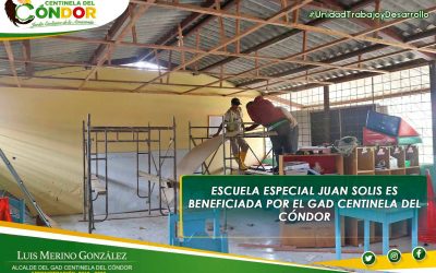ESCUELA ESPECIAL ES BENEFICIADA POR EL GAD CENTINELA DEL CÓNDOR