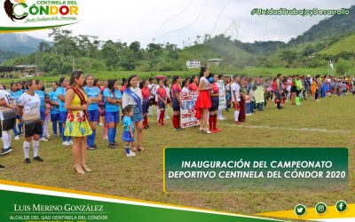 GAD CENTINELA DEL CÓNDOR INAUGURO  PRIMER CAMPEONATO DEPORTIVO
