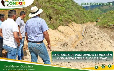 HABITANTES DE PANGUINTZA CONTARAN AGUA POTABLE  DE CALIDAD