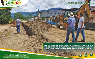 EN ZUMBI SE REALIZA AMPLIACIÓN DE LA RED DE ALCANTARILLADO SANITARIO