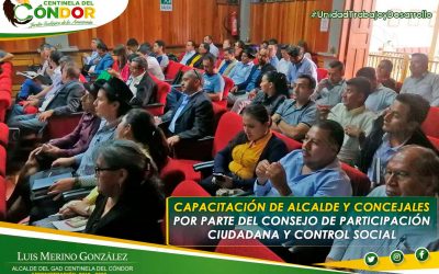 ALCALDE Y CONCEJALES PARTICIPARON EN UNA CAPACITACIÓN POR PARTE DEL CONSEJO DE PARTICIPACIÓN CIUDADANA Y CONTROL SOCIAL.