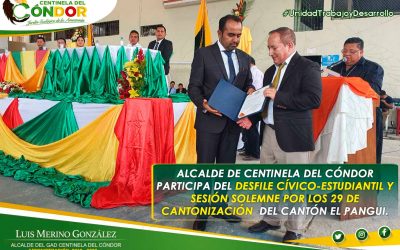 VISITA AL CANTÓN EL PANGUI POR CONMEMORACION DE VIDA POLÍTICA