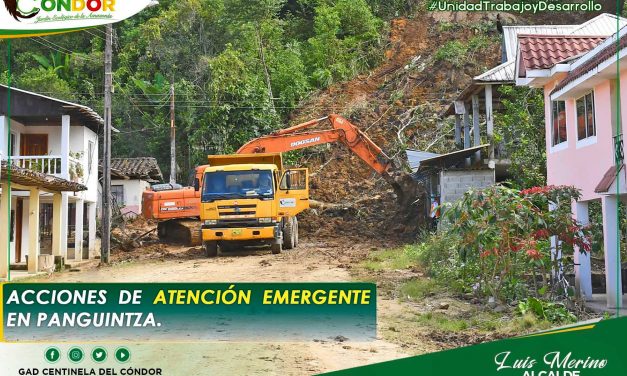 ACCIONES DE ATENCIÓN EMERGENTE EN PANGUINTZA.