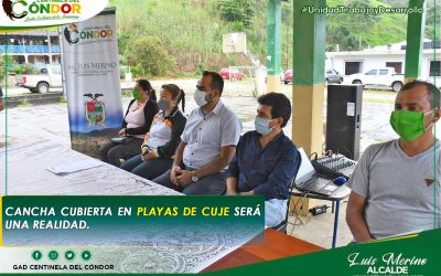 INICIO DE TRABAJOS DE CONSTRUCCIÓN DE CANCHA CUBIERTA EN PLAYAS DE CUJES.