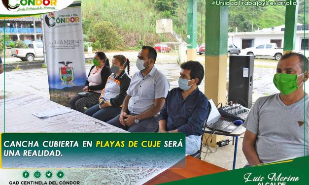 INICIO DE TRABAJOS DE CONSTRUCCIÓN DE CANCHA CUBIERTA EN PLAYAS DE CUJES.