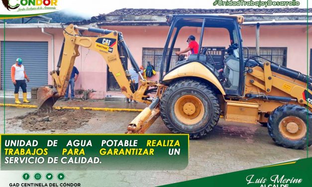UNIDAD DE AGUA POTABLE REALIZA TRABAJOS PARA GARANTIZAR UN SERVICIO DE CALIDAD.