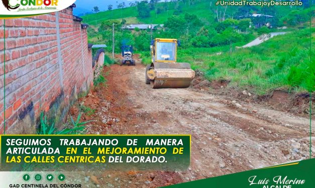 SEGUIMOS TRABAJANDO DE MANERA ARTICULADA EN EL MEJORAMIENTO DE LAS CALLES CÉNTRICAS DEL DORADO.