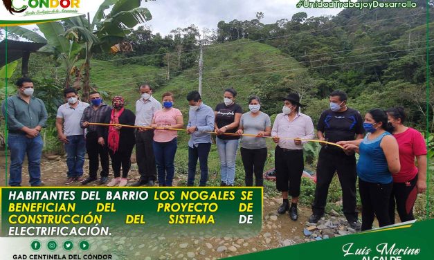 HABITANTES DEL BARRIO LOS NOGALES SE BENEFICIAN DEL PROYECTO DE CONSTRUCCIÓN DEL SISTEMA DE ELECTRIFICACIÓN.