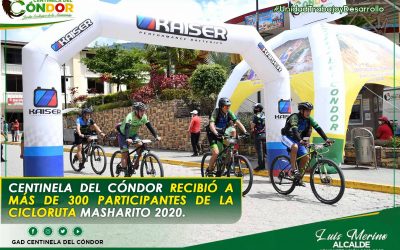 CENTINELA DEL CÓNDOR RECIBIÓ A MÁS DE 300 PARTICIPANTES DE LA CICLORUTA MASHARITO 2020.