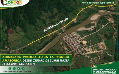 ALUMBRADO PÚBLICO LED EN LA TRONCAL AMAZONICA DESDE CIUDAD DE ZUMBI HASTA EL BARRIO SAN PABLO