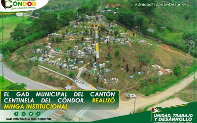 MINGA INSTITUCIONAL PARA EL ADECENTAMIENTO DEL CEMENTERIO MUNICIPAL.