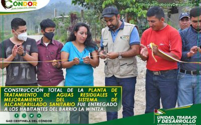 CONSTRUCCIÓN TOTAL DE LA PLANTA DE TRATAMIENTO DE AGUAS RESIDUALES Y MEJORAMIENTO DEL SISTEMA DE ALCANTARILLADO SANITARIO FUE ENTREGADO A LOS HABITANTES DEL BARRIO LA WINTZA.