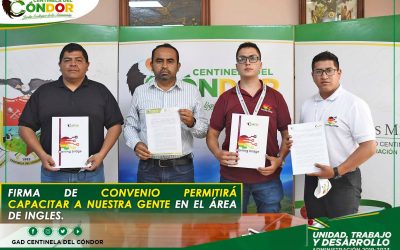 FIRMA DE CONVENIO PERMITIRÁ CAPACITAR A NUESTRA GENTE EN EL ÁREA DE INGLES.