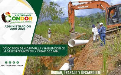 COLOCACIÓN DE ALCANTARILLA Y HABILITACIÓN DE LA CALLE 24 DE MAYO EN LA CIUDAD DE ZUMBI.