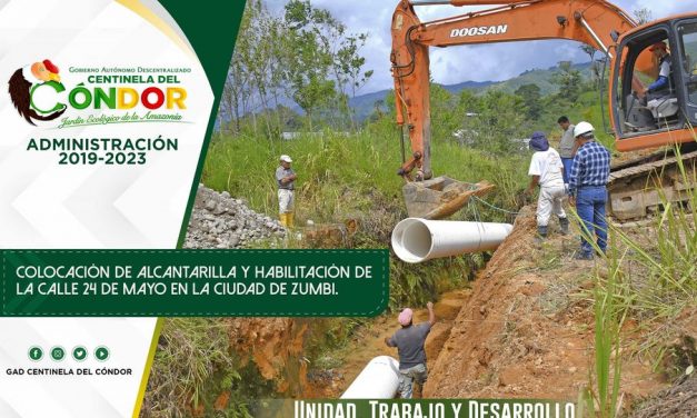 COLOCACIÓN DE ALCANTARILLA Y HABILITACIÓN DE LA CALLE 24 DE MAYO EN LA CIUDAD DE ZUMBI.