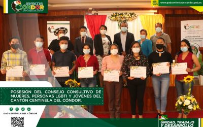 POSESIÓN DEL CONSEJO CONSULTIVO DE MUJERES, PERSONAS LGBTI Y JÓVENES DEL CANTÓN CENTINELA DEL CÓNDOR.