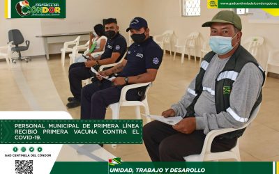 PERSONAL MUNICIPAL DE PRIMERA LÍNEA RECIBIÓ PRIMERA VACUNA CONTRA EL COVID-19