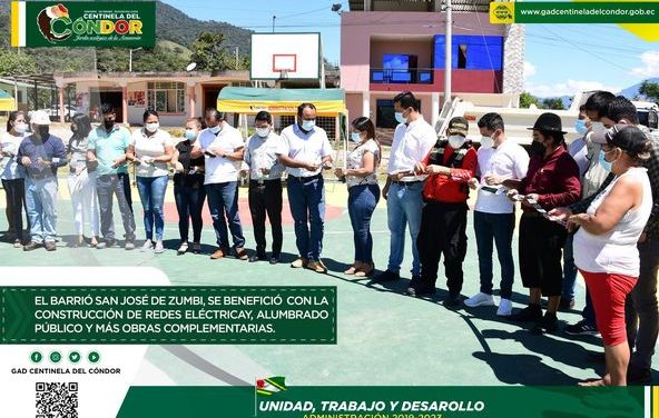 EL BARRIÓ SAN JOSÉ DE ZUMBI, SE BENEFICIÓ CON LA CONSTRUCCIÓN DE REDES ELÉCTRICAS, ALUMBRADO PÚBLICO Y MÁS OBRAS COMPLEMENTARIAS.