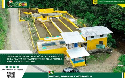 GOBIERNO MUNICIPAL REALIZO EL MEJORAMIENTO DE LA PLANTA DE TRATAMIENTO DE AGUA POTABLE PARA LA CIUDAD DE ZUMBI