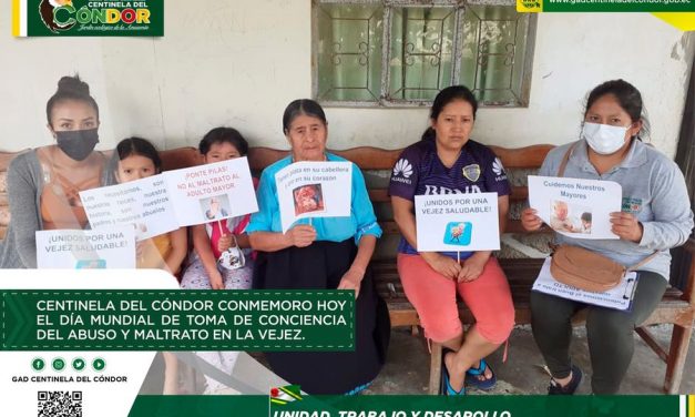 CENTINELA DEL CÓNDOR CONMEMORÓ HOY, EL DÍA MUNDIAL DE TOMA DE CONCIENCIA DEL ABUSO Y MALTRATO EN LA VEJEZ.