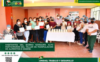 HABITANTES DEL BARRIO NANGUIPA ALTO PARTICIPARON DEL TALLER DE MANIPULACION DE ALIMENTOS E HIGIENE.