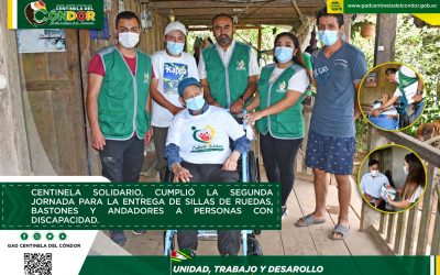 CENTINELA SOLIDARIO, CUMPLIÓ LA SEGUNDA JORNADA PARA LA ENTREGA DE SILLAS DE RUEDAS, BASTONES Y ANDADORES A PERSONAS CON DISCAPACIDAD.