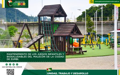 MANTENIMIENTO DE LOS JUEGOS INFANTILES Y BIOSALUDABLES DEL MALECÓN DE LA CIUDAD DE ZUMBI.