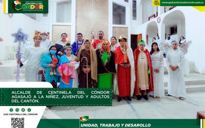 ALCALDE DE CENTINELA DEL CÓNDOR AGASAJÓ A LA NIÑEZ, JUVENTUD Y ADULTOS DEL CANTÓN