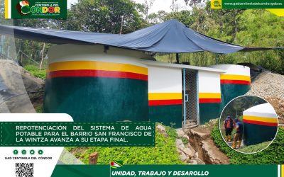 REPOTENCIACIÓN DEL SISTEMA DE AGUA POTABLE PARA EL BARRIO SAN FRANCISCO DE LA WINTZA AVANZA A SU ETAPA FINAL