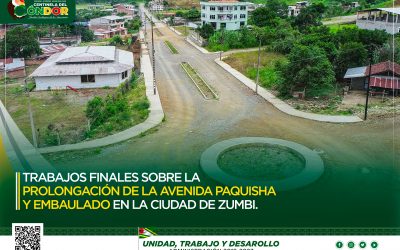 TRABAJOS FINALES SOBRE LA PROLONGACIÓN DE LA AVENIDA PAQUISHA Y EMBAULADO EN LA CIUDAD DE ZUMBI