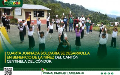 CUARTA JORNADA SOLIDARIA SE DESARROLLA EN BENEFICIO DE LA NIÑEZ DEL CANTÓN CENTINELA DEL CÓNDOR.