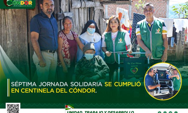 SÉPTIMA JORNADA SOLIDARIA SE CUMPLIÓ EN CENTINELA DEL CÓNDOR.