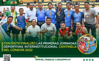 CON ÉXITO FINALIZÓ LAS PRIMERAS JORNADAS DEPORTIVAS INTERINSTITUCIONAL CENTINELA DEL CÓNDOR 2022