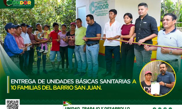ENTREGA DE UNIDADES BÁSICAS SANITARIAS A 10 FAMILIAS DEL BARRIO SAN JUAN.