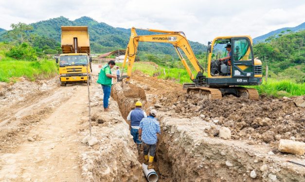 ¡INICIAN LAS OBRAS DE ALCANTARILLADO Y PLANTA DE TRATAMIENTO EN NANGUIPA ALTO!